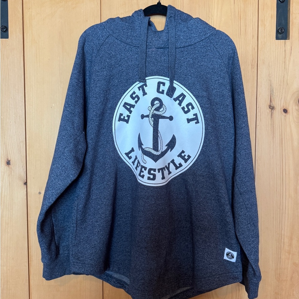 Gray Anchor Hoodie